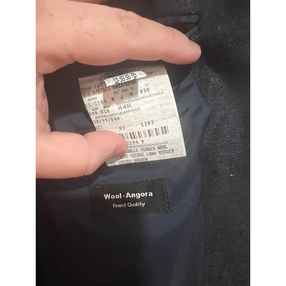 Hugo Boss Angora Wool Made in USA Blazer‎ Sport Coat - Size 44R